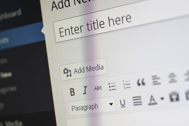 adding content via wordpress