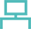 PC Schematic Icon in Turquoise