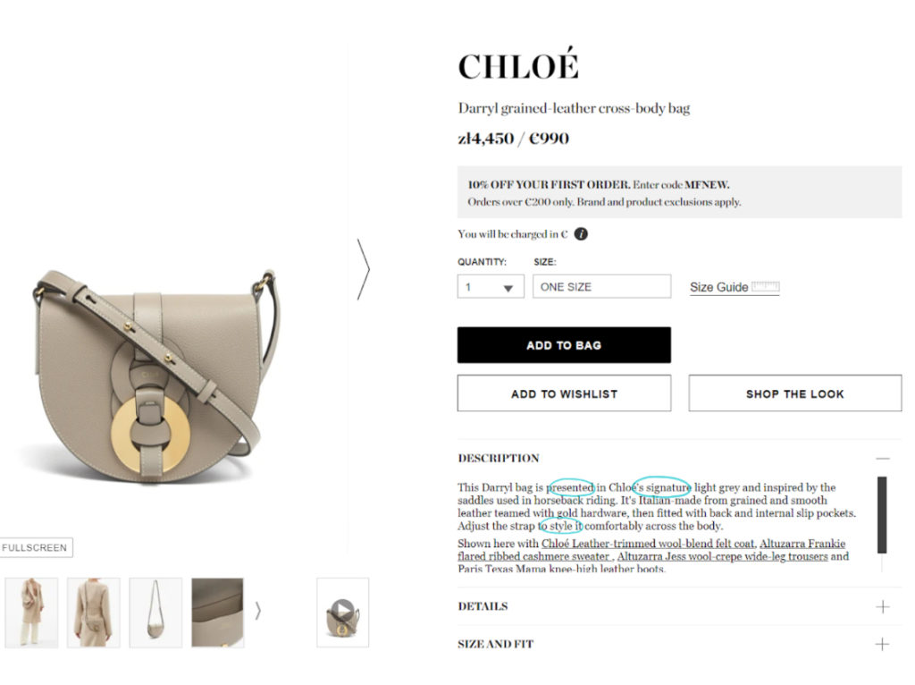 chloe leather bag