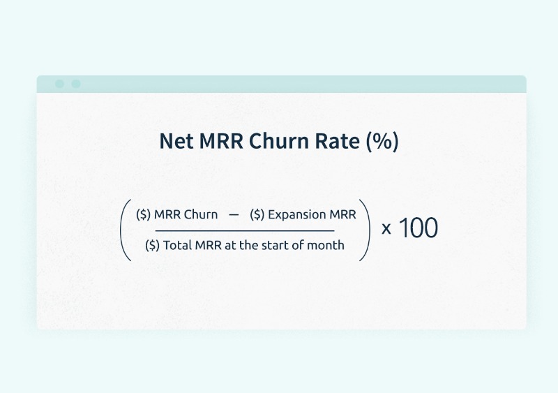 how to calculate net mrr churn rate