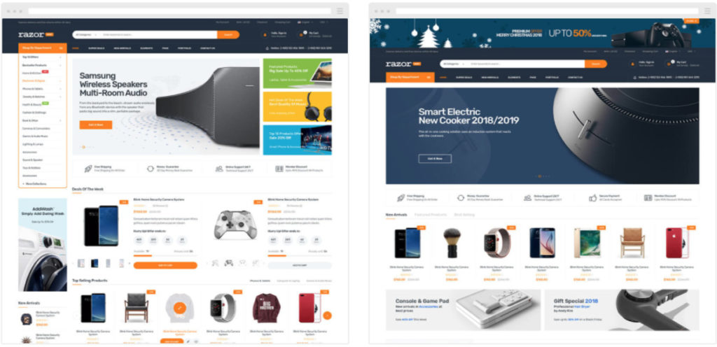 Razor Magento theme