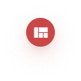 White Scheme on Red Circle Icon