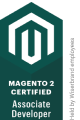 Magento 2 Certification Badge for Associate Developer in Dark Green