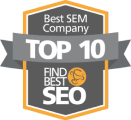 Top 10 Best SEM Company Badge in Grey, White and Orange