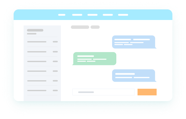 Schematic Messenger Webpage in Light Colors