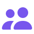 purple person icon