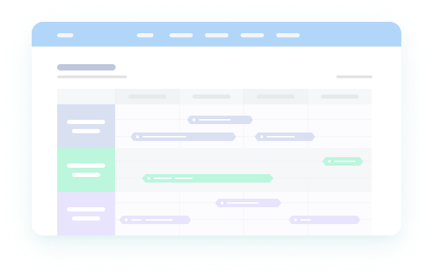 Graphic Scheme of Colorful Webpage with Table