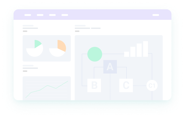 Colorful Graphic Template with Graphics and Analytics