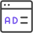 Ad Webpage Scheme Icon