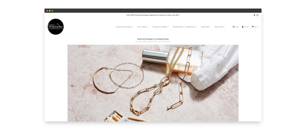 king curated jewelry