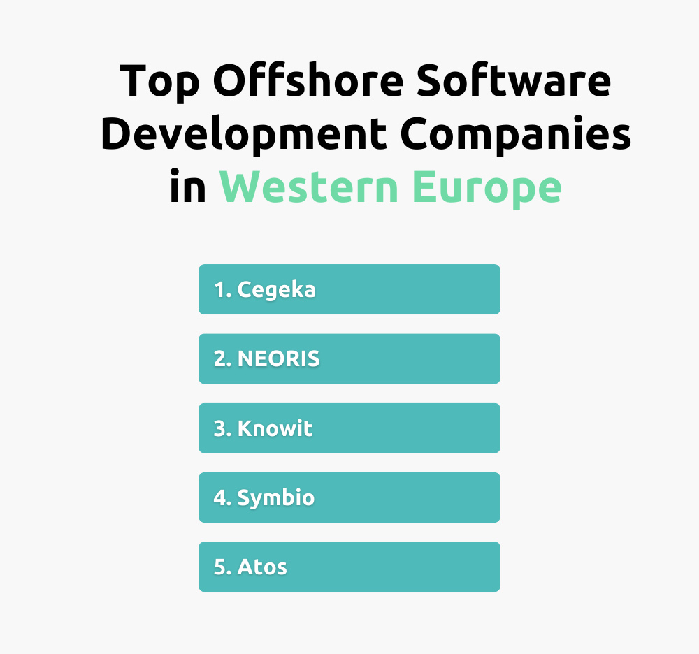 top offshore software companies western europe