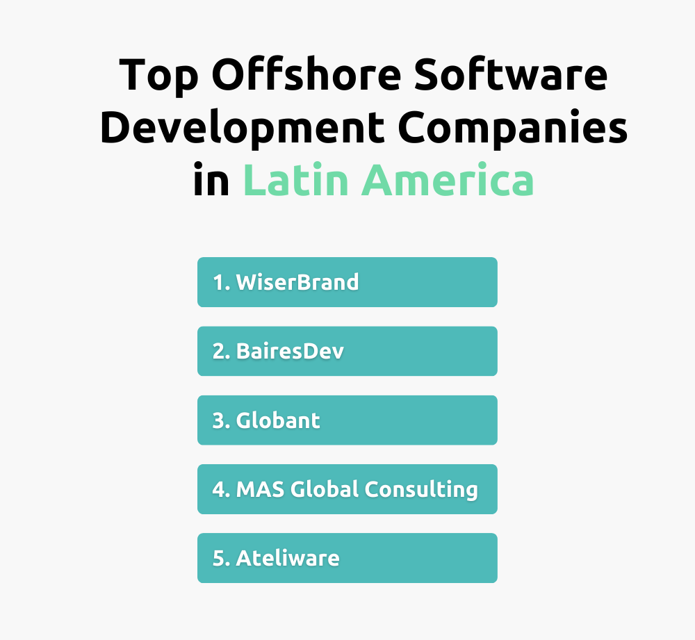 top offshore software development companies latam