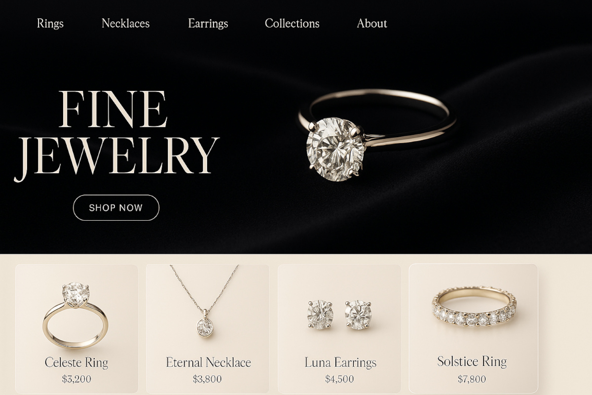 jewelry store screenshot