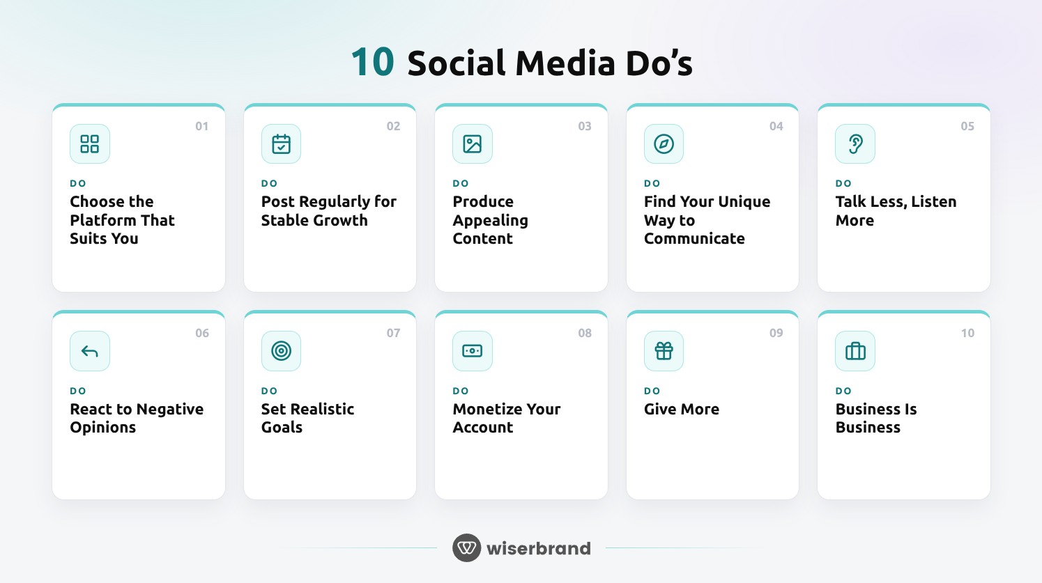 social media 10 dos